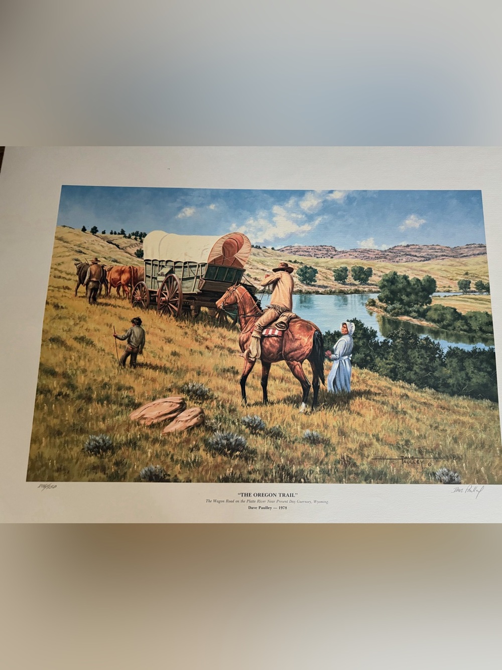 The Oregon Trail Western Art Print - Multi-Color Landscape by Dave Paulley